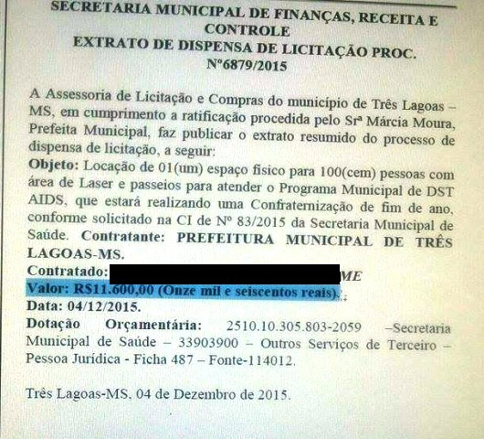 Em época de crise, prefeitura aluga pousada por quase R$ 12 mil para confraternização