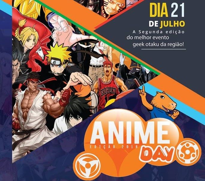 Três atrações confirmadas para a 2° Edição do “Anime Day” 