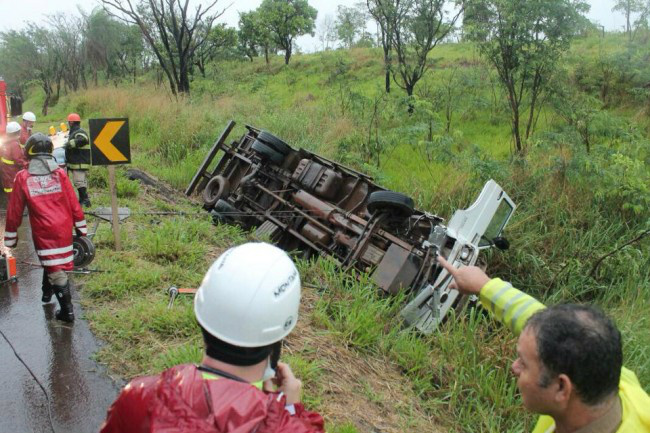 Motorista que sofreu acidente em Jaraguari vinha para Três Lagoas 