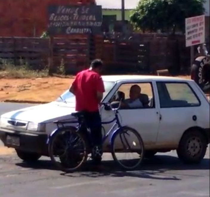 Japonês do Uno branco se apresenta à Polícia de Três Lagoas