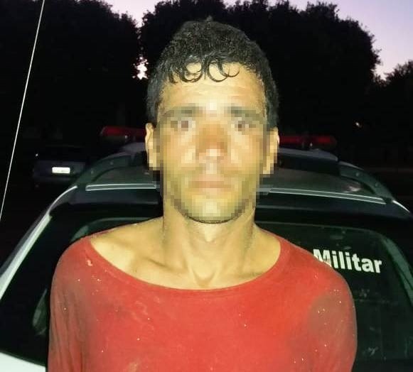 Alunos Cabo PM prendem foragido que praticou furto em pesque pague