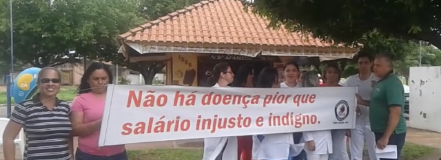 Greve no Hospital Auxiliadora entra no terceiro dia Greve no Hospital Auxiliadora entra no terceiro dia