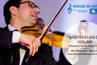 Cultura promove 2º Master Class de Violino com renomado violonista e professor de música