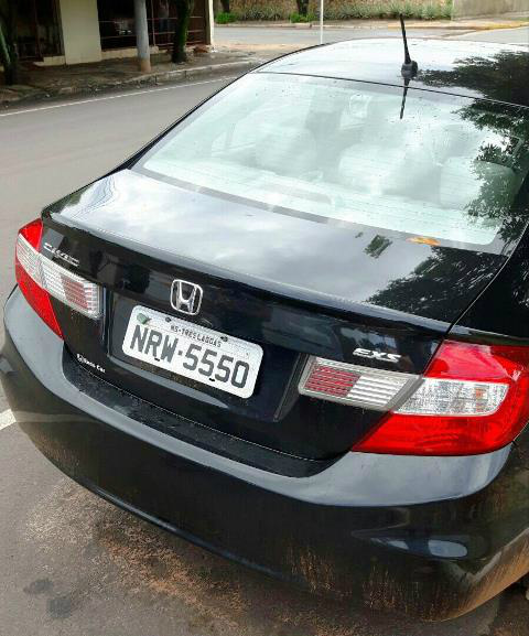 Honda Civic tomado em assalto na cidade de Castilho é encontrado em Três Lagoas 