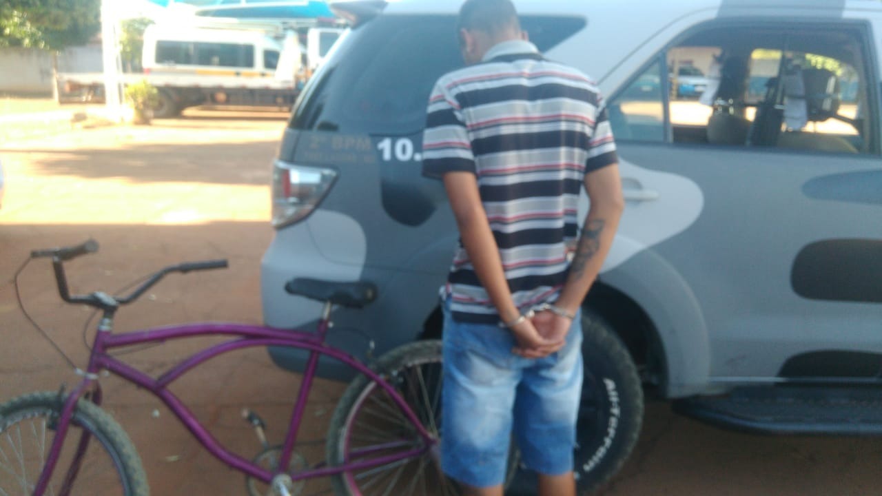 Bicicleta furtada é recuperada e autor preso por receptação