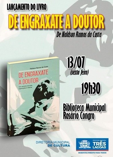 Biblioteca Municipal de Três Lagoas lançará segundo livro da semana nesta sexta-feira Biblioteca Municipal de Três Lagoas lançará segundo livro da semana nesta sexta-feira