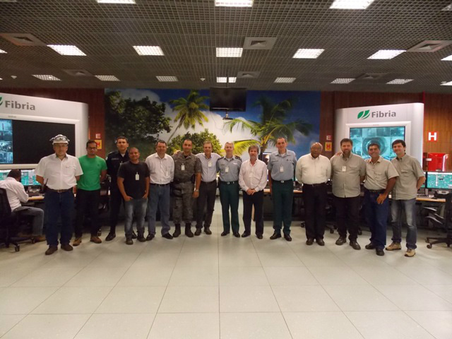 Comandante do 2º BPM visita o Complexo Industrial da FIBRIA 