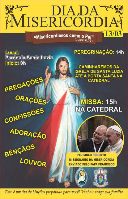 Três Lagoas recebe Missionário da Misericórdia enviado pelo Papa Francisco Três Lagoas recebe Missionário da Misericórdia enviado pelo Papa Francisco