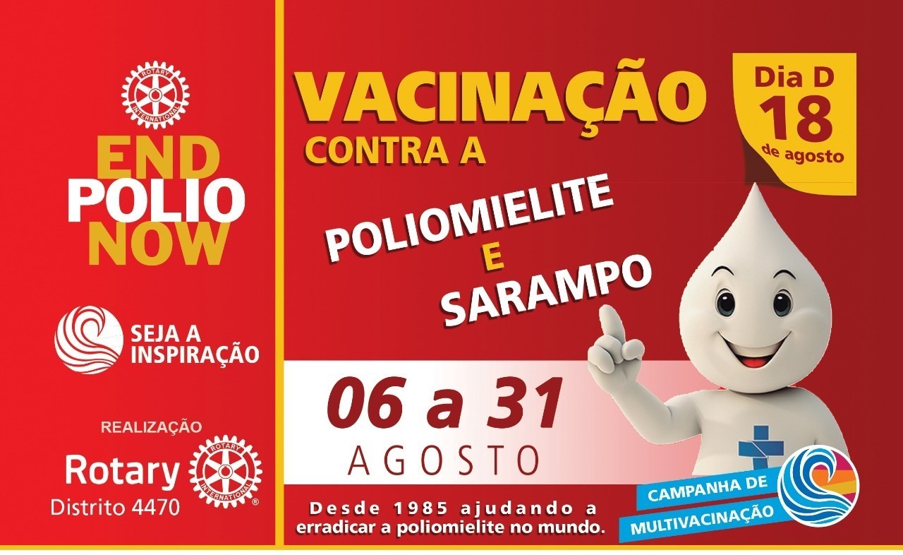 Campanha de vacinação contra paralisia e sarampo continua em Três Lagoas