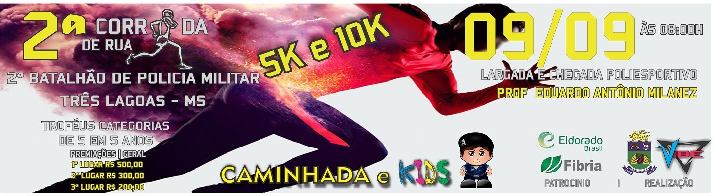 Polícia Militar realizará 2ª Corrida de Rua no próximo mês