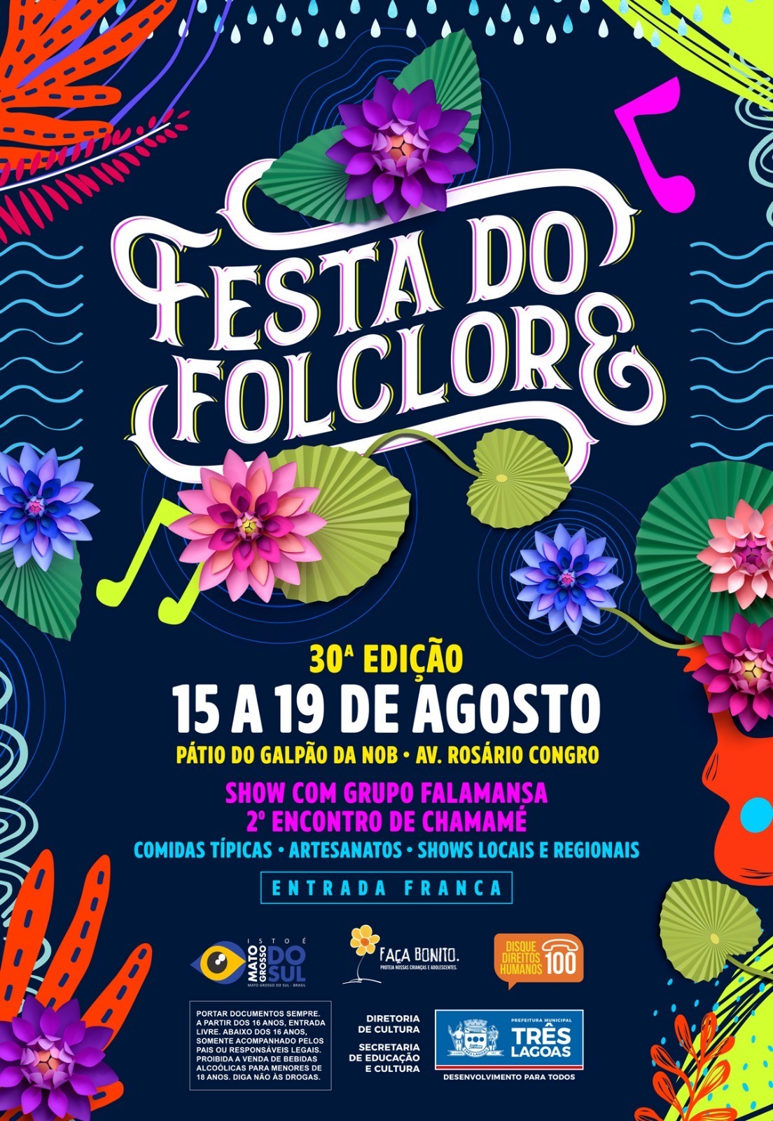 Agenda dos primeiros dias da 30ª Festa do Folclore é divulgada
