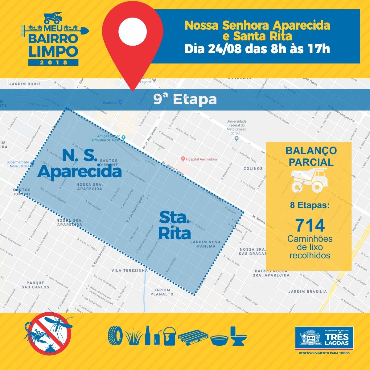 Campanha Meu Bairro Limpo acontecerá em mais dois bairros