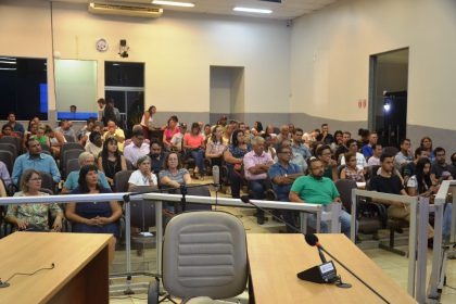 Audiência pública sobre regularização fundiária reuniu moradores e autoridades na Câmara Municipal Audiência pública sobre regularização fundiária reuniu moradores e autoridades na Câmara Municipal