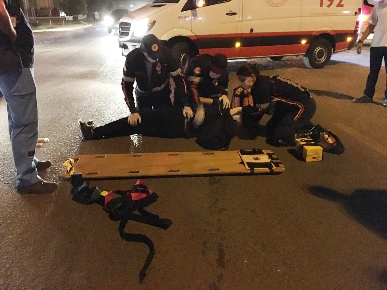 Acidente no cruzamento de avenidas em Três Lagoas deixa ciclista ferido Acidente no cruzamento de avenidas em Três Lagoas deixa ciclista ferido