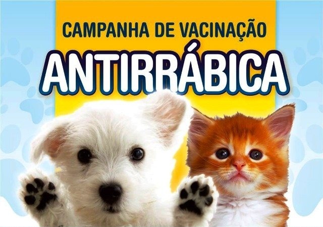Dia de Vacinação Antirrábica em cães e gatos será realizada em Três Lagoas