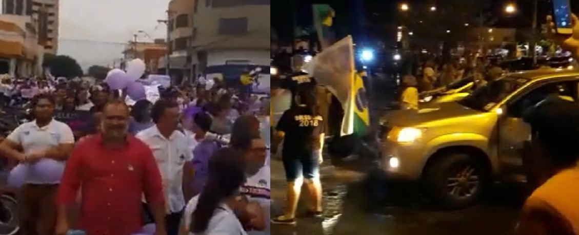 Fim de semana em Três Lagoas foi marcado por manifestações contra e a favor de Bolsonaro