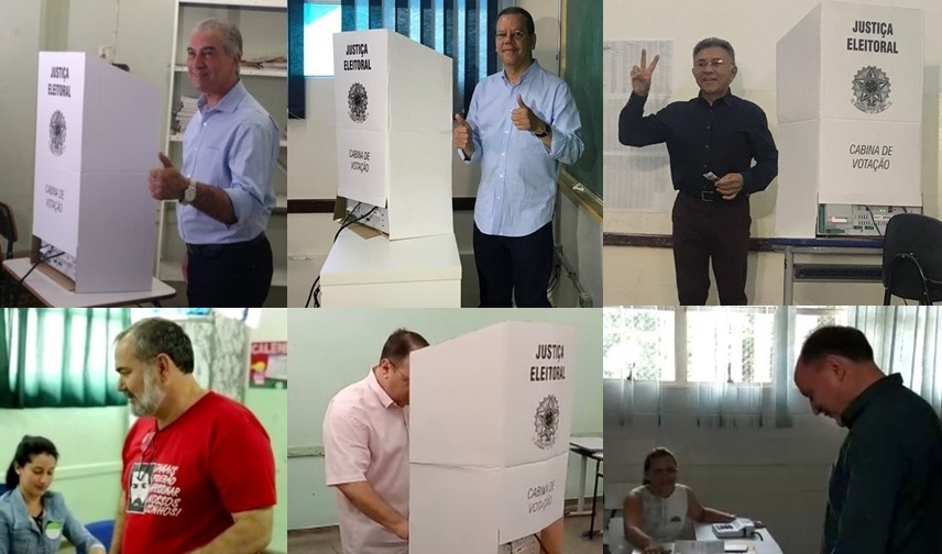 Todos os candidatos ao Governo de MS votaram no período da manhã deste domingo