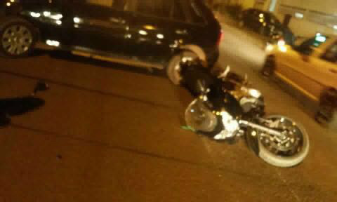  Piloto de moto de alta cilindrada sofre fratura em acidente no bairro Jardim Cangalha
