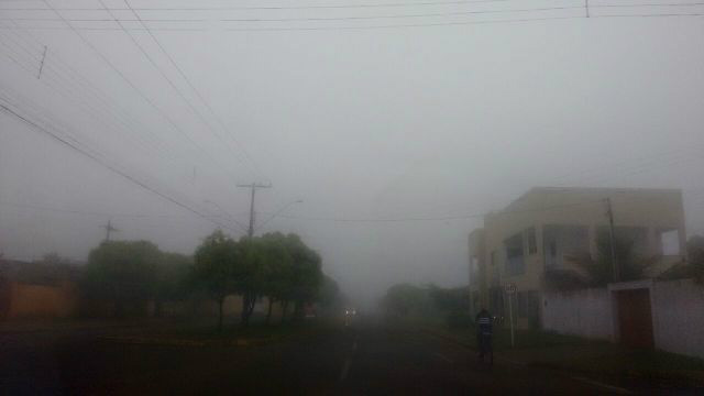 Três Lagoas amanhece entre as nuvens e desperta a curiosidade dos moradores Três Lagoas amanhece entre as nuvens e desperta a curiosidade dos moradores