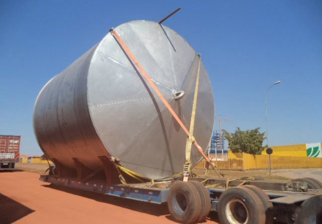 Caldeira de Recuperação  recebe Tanque de Água de Emergência 