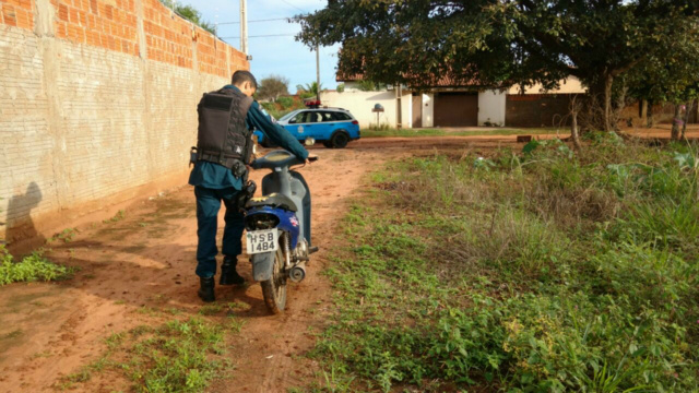 Honda Biz furtada no Novo Oeste é recuperada pela Polícia Militar 