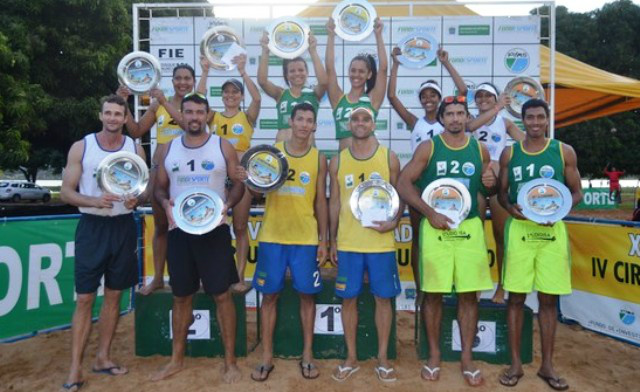 Aline, Fiama, Marcio Jr. e Maurício vencem Estadual de Vôlei de Praia
